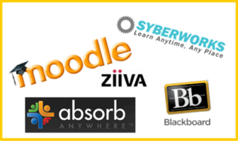 moodle, ziiva, syberworks, blackboard, absorb
